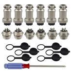 FULARRR 6 пара premium GX16 авиация коннектор штекер адаптер,16MMs красный металлическая панель мужской женский abie-shon соединитель проводов комплект,go