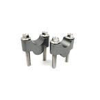 OTOM ユニバーサル 7/8インチ 22mm オートバイハンドルバーライザーバーキット マウントクランプ 高さ20mm KTM Honda Yama