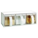 as bell контейнер для приправы [N Forma C*3] белый 