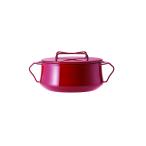 DANSK Dance kko Ben стиль кастрюля с двумя ручками 18cm 2.2L IH соответствует Chile красный печь соответствует сигнал low 834300