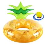 HappyHome надувной круг ананас 120cm×80cm float морская вода . водные развлечения для взрослых детский воздушный насос насос имеется 