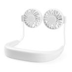 携帯扇風機 Jayol 2020年 分離型 首かけ扇風機 取り外し可能 手持ちファンに変身 卓上に置くダブルファン 7枚羽根 静音 360度調整 US