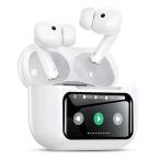 イヤホン bluetooth ワイヤレスイヤホン【業界初多機能タッチスクリーン・ANC イヤホン】ブルートゥースイヤホン ノイズキャンセリング AIF