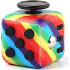 fi jet Cube 6 поверхность Fidget Cube.tore.... кнопка переключатель 3D сборная головоломка пластик [LilBit] ( радуга цвет )