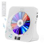 Fohil CDプレーヤー デスク Bluetooth受信/送信 HiFiスピーカー内蔵 CDプレイヤー 多機能 FM/LINE/USB再生対応 A-