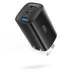 TOPADRE быстрое зарядное устройство 65w PD зарядное устройство Type-C USB 3 порт три шт. одновременно зарядка [ супер низкотемпературный /GaNIII технология / складной штекер ] модель 