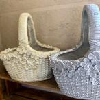 ショッピング植木鉢 CARNAC/エリーゼバスケット 1ハンドルGFB465 グラスファイバー 植木鉢