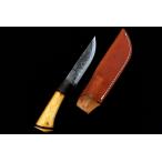  не использовался товар l Niimi сосна вода AS японский стиль нож 130mm кожанный кейс есть λA5650-2L2D