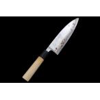 美品｜ミソノ 出刃包丁 霞 六寸 朴柄 KN02-A8002-2L1C 魚 肉 ウロコとり 骨の処理 背開き 三枚おろし 中古