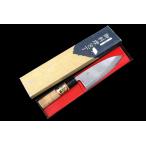 極美品｜無銘 出刃包丁 霞 五寸 朴柄 箱付 KN02-A10705-2L2A