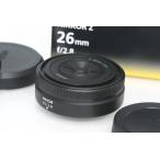 【全額返金保証】【全額返金保証】極【全額返金保証】美品｜ニコン NIKKOR Z 26mm f/2.8 CA01-R2099-3T4