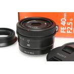 【全額返金保証】美品｜ソニー FE 40mm F2.5 G SEL40F25G CA01-R3762-2B3