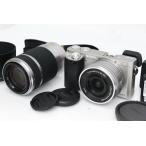 【全額返金保証】良品｜ソニー α6000 ILCE-6000Y ダブルズームレンズキット [シルバー] CA01-R5750-3Y1B