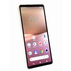 中古 SONY Xperia10 V 128GB ホワイト A302SO SIMフリー ネットワーク利用制限▲判定