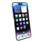 中古 Apple iPhone14 Pro Max 128GB シルバー MQ973J／A SIMフリー ネットワーク利用制限▲判定
