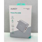  б/у не использовался товар AUKEY Focus Pro 63W USB C зарядное устройство белый PA-D51 63W/PD3.0 соответствует /GaN(.. канава um) принятие /PPS установка 
