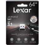 Lexar レキサー JumpDrive S47 USB 3.1 64GB LJDS47-64GABBKNA【ネコポス便個数制限12点まで】
