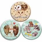 Yahoo! Yahoo!ショッピング(ヤフー ショッピング)缶バッジ 缶バッチ セット 3個 WEB限定 フクロウ グッズ お得 サイズ 57mm かわいい おしゃれ セーフピン