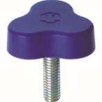 三星産業貿易 ESK33-M6X15-B-P イーグルスターノブ 三平 M6×15 青 1個=1袋