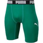 プーマ コンプレッション ジュニアショートタイツ 160 ペッパーグリーン ホワイト 656334