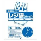 ジャパックス RE08 業務用省資源タイプ レジ袋 100枚入 関東 8号 関西 25号 乳白