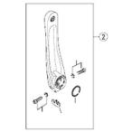  Shimano Y1LE98040 левый кривошип 175mm черный FC-M591-L для SHIMANO