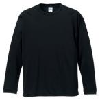 ユナイテッドアスレ 4.7oz ドライシルキータッチ 長袖 Tシャツ ブラック L 2 508901 CAB