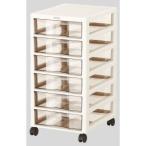 ジェイイージェイ アプロス B4対応 深型6段 レターケース キャスター付 アイボリー W323xD406x647