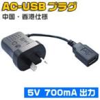 中国・香港仕様AC-USBプラグ 5V 700mA出力 STC-A22O50i700USB-I