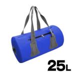 防水バッグ 防災 無縫製 ドラムバッグ ボストンバッグ ショルダーバッグ スポーツバッグ 25L ブルー