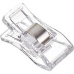 【メール便選択可】NBK スタンドクリップ クリアー 10個 ミシン用 仮止め クリップ MST-CR 日本紐釦貿易