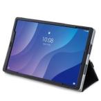 エレコム TB-L201PLFBK Lenovo Tab M10 HD 2nd Gen フラップカバー ソフトレザー 2アングル 軽量