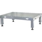 ショッピングTRUSCO トラスコ TASP64H 連結式アルミステップ 凸板タイプ 600X450 高さ190〜220 TRUSCO メーカー直送 代引不可 北海道沖縄離島不可