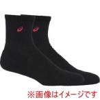 アシックス 3033B871 ソックス18(はき口〜かかとまでの長さ18cm) パフォーマンスブラックxクラシックレッド S