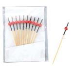 【メール便選択可】神堂 竹製 南天串9cm 赤/黒 10本入 06168