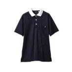 住商モンブラン 32-5039 ポロシャツ 兼用 半袖 ネイビー 白 Sサイズ
