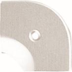 アシスト 20-112LS52 床金物20-112LSヘの字押えコーナー アルミシルバー 入隅 53×53mm