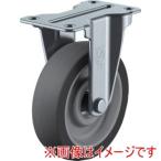 ユーエイキャスター ER-75ELSB H93 プレート式 固定 キャスター エラストマー 車輪径75mm SILENTタイプ ER型 取付寸法56×28