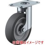 ユーエイキャスター EF-65ELSB プレート式 自在 キャスター エラストマー 車輪径65mm SILENTタイプ EF型 取付寸法56×28