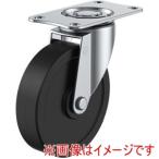 ユーエイキャスター E-100RHE プレート式 自在 キャスター 導電ゴム 車輪径100mm Eタイプ E型 取付寸法82×40