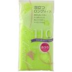 【メール便選択可】アイセン ナイロンタオル 泡立つ 110cmロング ふつう グリーン N03