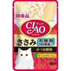 Yahoo! Yahoo!ショッピング(ヤフー ショッピング)【メール便選択可】いなば チャオ パウチ 乳酸菌入り ささみ かつお節味 40g CIAO