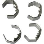 【メール便選択可】ユタカメイク KM-01 金具 端末爪 5mm×8mm 4個入り