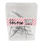 【メール便選択可】和気産業 カラー上敷鋲 クリアー 20本入 33.4mm BS-401