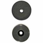 和気産業 ネジ止め ゴムクッション 黒 2個入 36mm EGC-009