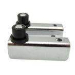 【メール便選択可】和気産業 ガラス丁番 クローム 2個入 5mm VF-128