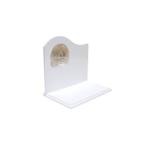 ペット 仏具 単品背板ステージ B型 ピアノホワイト W18cm PMA00007