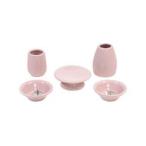ペット 仏具 仏具 大 7点セット 陶器ピンク PMA00086