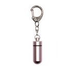【メール便選択可】ペット 遺骨 仏具 遺骨カプセル 中 キーホルダー ライトピンク H3.8cm PMA00325