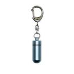ペット 遺骨 仏具 遺骨カプセル 中 キーホルダー ライトブルー H3.8cm PMA00326